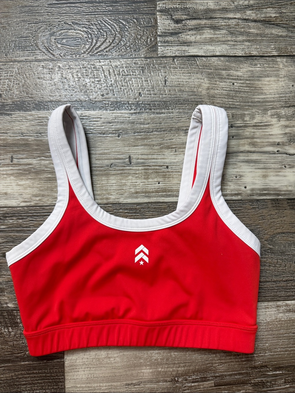 🌟Barry's sports 🌟bra Red and White Sports Bra Top
